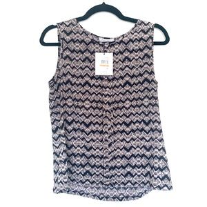 NWT Calvin Klein Zig Zag Print Tank Top S